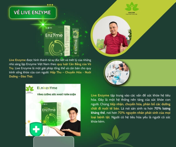 Live Enzyme Hộp 11 Gói - Hình ảnh 5